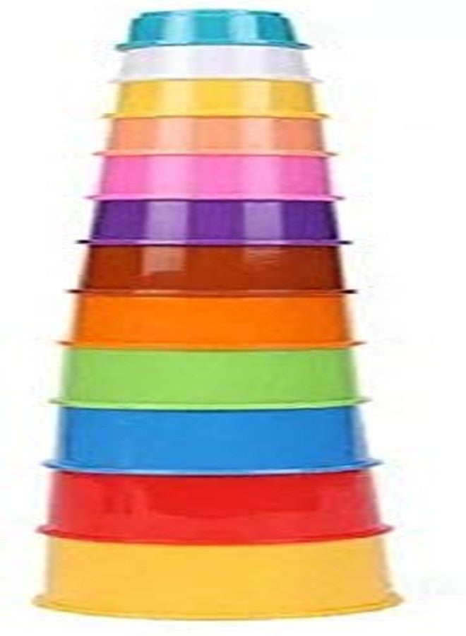 Naksh Build Up Beakers Preschool Toy Educational Building Blocks 10 Piece - Image 1